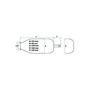 Hidrofor Genleşme Tank Membranı (kulaklı, Beyaz)  50l