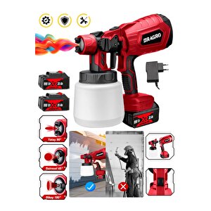 Dragro Alman 999 Vf 20 Ah Çift Akülü Boya Tabancası Püskürtme İlaçlama Makinesi