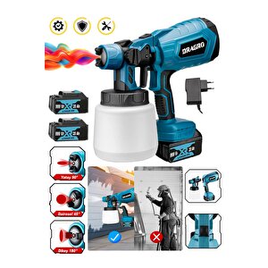 Dragro Alman 999 Vf 20 Ah Çift Akülü Boya Tabancası Püskürtme İlaçlama Makinesi