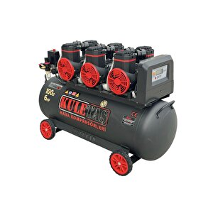 Kuletaş Premium 100 Litre Sessiz Yağsız Hava Kompresörü 6 Hp (italyan Tasarım)