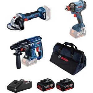 Gbh 180-li Kırıcı Delici + Gws 180-li Taşlama + Gdx 180 Lı Somun Sıkma +bosch Gal 1880 Cv Şarj