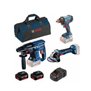 Gbh 180-li Kırıcı Delici + Gws 180-li Taşlama + Gdx 180 Lı Somun Sıkma +bosch Gal 1880 Cv Şarj