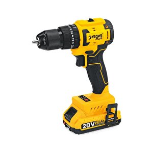 Sgs Sgs5532 - 20 Volt 2 Amper 60 Nm Tork Akülü Darbeli Matkap Vidalama Seti Çift Akülü