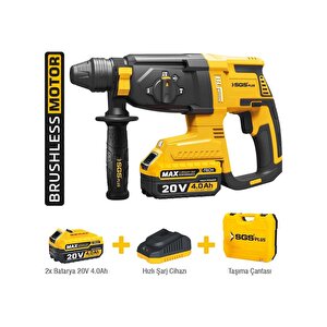 Sgs 5521 Şarjlı Kırıcı Delici Matkap Seti 20 Volt 4 Ah Kömürsüz Motor