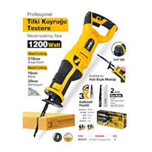 Sgs Plus Sgs5270 -1200 W Elektrikli Tilki Kuyruğu Testere Makinesi