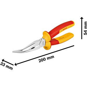 Vde İzole Kargaburun Pense Bent 40° 200mm - 1600a02ne4