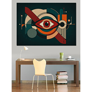 Soyut Göz Temalı Poster Dekoratif Kanvas - Mdf Ahşap Tablo 35x50 cm