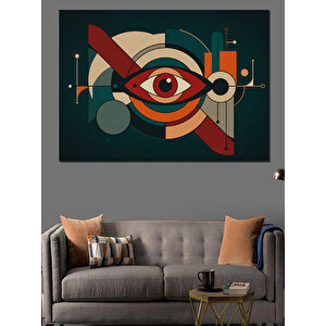 Soyut Göz Temalı Poster Dekoratif Kanvas - Mdf Ahşap Tablo 50x70 cm
