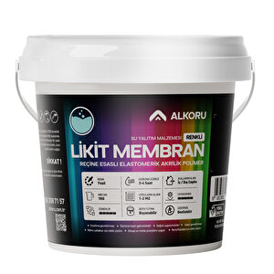 Alkoru 1 Kg Yeşil Likit Membran Renkli Reçine Esaslı Sıvı Su Yalıtım Malzemesi