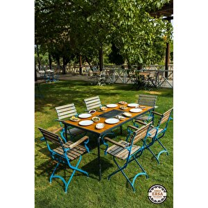 Katlanır  Mangallı  Masa 145 X 80  Cm Ahşap