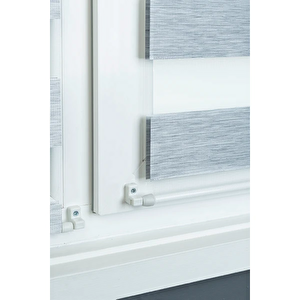 Briz Çubuklu Zebra Perde Gri 65x173 cm