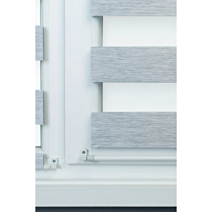 Briz Çubuklu Zebra Perde Gri 65x173 cm