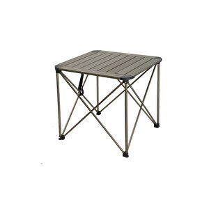 Yekoutdoor Katlanabilir Büyük Alüminyum Kamp Masası Ve 4 Kişilik Konforlu Kamp Sandalyesi Seti