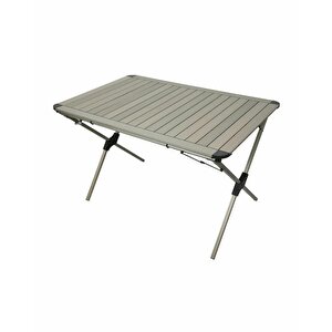 Yekoutdoor Katlanabilir Alüminyum Kamp Masası Ve 4 Kişilik Konforlu Kamp Sandalyesi Seti