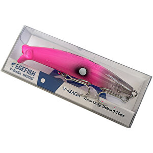 V Gaga 92mm 15.5 Gr Maket Balık Uv Pink Sübye