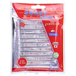 Shaky Worm 5cm 10 Adet Lrf Silikonu Orange