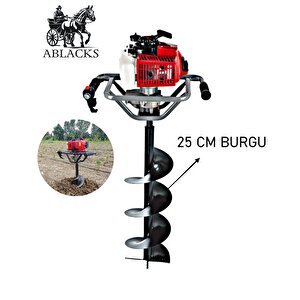Toprak Burgu Makinesi 25 Cm Burgulu