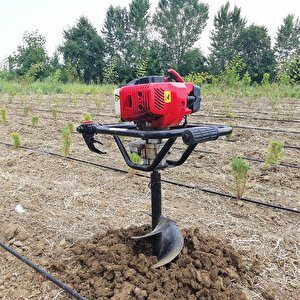 Toprak Burgu Makinesi 25 Cm Burgulu