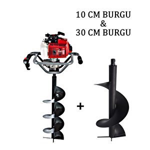 Toprak Burgu Makinesi 10 – 30 Cm Çift Burgulu