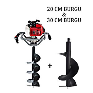 Toprak Burgu Makinesi 20 – 30 Cm Çift Burgulu