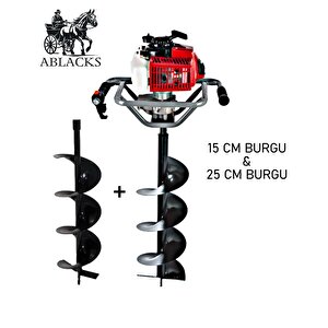 Toprak Burgu Makinesi 15 – 25 Cm Çift Burgulu