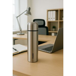 Çelik 750 Ml İnox Mama Termosu Evde Kampta Ofiste Içi Dışı Çelik Kırılmaz