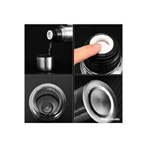 Çelik 750 Ml İnox Mama Termosu Evde Kampta Ofiste Içi Dışı Çelik Kırılmaz