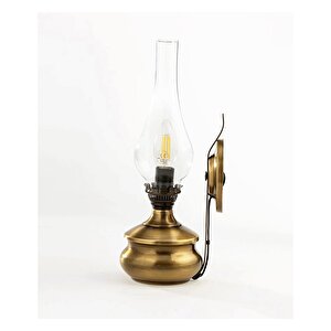 Eskitme Bronz Gaz Lambası Aplik Aydınlatma