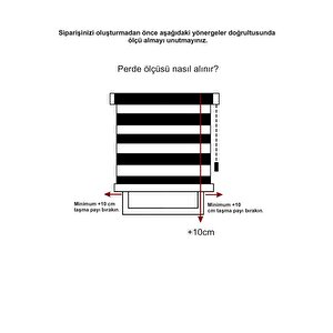 Zebra Beyaz Pliseli Etek Dilimli Kolay  Montaj 1. Kalite Kumaş 60x200 Cm
