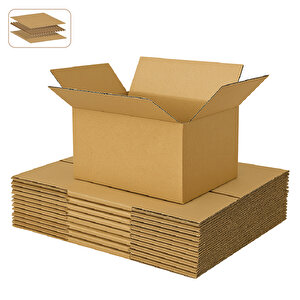 25x20x15 Cm Koli-kutu | 10 ADET | Hafif Eşya Kolisi Tek Oluklu 3mm Karton Kutu