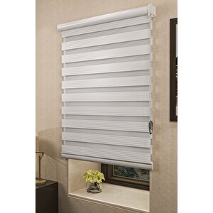 Zebra Beyaz Pliseli Düz Etek Dilimsiz  Kolay  Montaj 1. Kalite Kumaş 30x10 Cm 30x10 cm