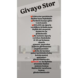 Zebra Beyaz Pliseli Etek Dilimli Kolay  Montaj 1. Kalite Kumaş 160x100 Cm 160x100 cm