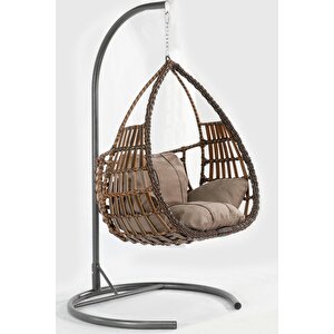 Rattan Örgü Damla Model Hamak Bahçe Salıncağı