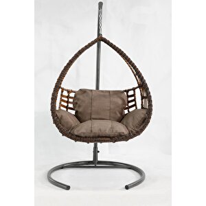 Rattan Örgü Damla Model Hamak Bahçe Salıncağı