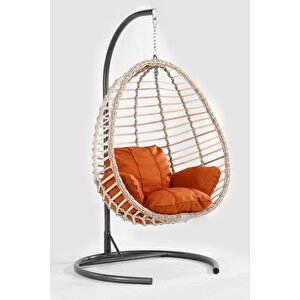 Rattan Örgü Fındık Model Hamak Bahçe Salıncağı