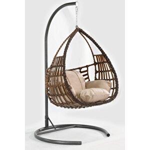 Rattan Örgü Damla Model Hamak Bahçe Salıncağı