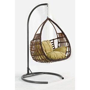 Rattan Örgü Damla Model Hamak Bahçe Salıncağı