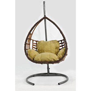 Rattan Örgü Damla Model Hamak Bahçe Salıncağı