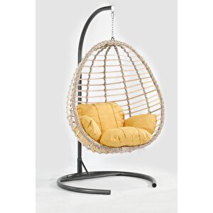 Rattan Örgü Fındık Model Hamak Bahçe Salıncağı