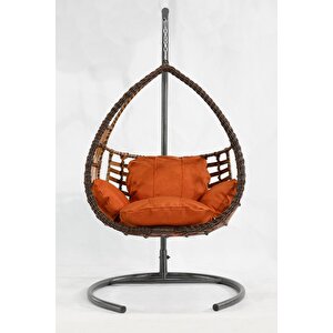 Rattan Örgü Damla Model Hamak Bahçe Salıncağı