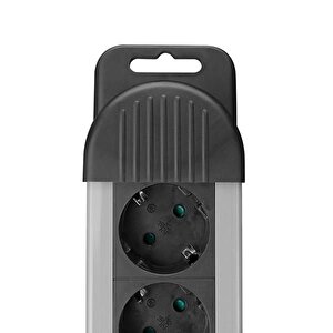 S-link Swapp Spgks03 1.5m 3g1.5mm2 900 Joule 3-lü Akım Kor. Gri Priz Çoklayıcı