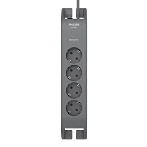 4-lü Spn3140a/62 900 Joules Akım Koruma Prizi Gri̇