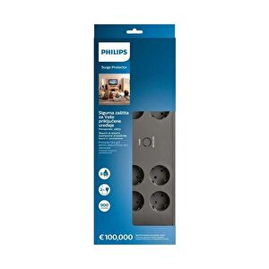 8-li Spn3180a/62 900 Joules Akım Koruma Prizi Gri̇