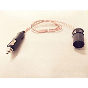 12 Ve 24 Volt Uyumlu Araç  Çakmaklık Uzatma Kablosu - 10 Metre