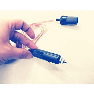 12 Ve 24 Volt Uyumlu Araç  Çakmaklık Uzatma Kablosu - 1 Metre