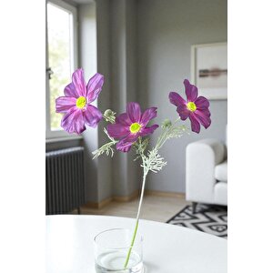 Islak Dokulu 60 Cm Yapay Gelincik Çiçeği – Gerçekçi Görünümlü Dekoratif Salon Ve Masa Çiçeği