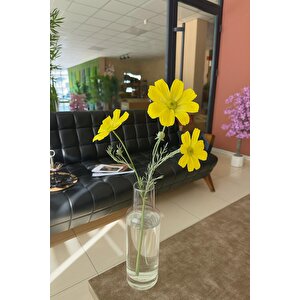 Islak Dokulu 60 Cm Yapay Gelincik Çiçeği – Gerçekçi Görünümlü Dekoratif Salon Ve Masa Çiçeği