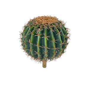 Yapay Çiçek Echinocactus Grusonii Altın Fıçı Kaktüs  25*25cm Cactüs  Sk4010