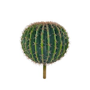 Yapay Çiçek Echinocactus Grusonii Altın Fıçı Kaktüs  35*35cm Cactüs  Sk4011