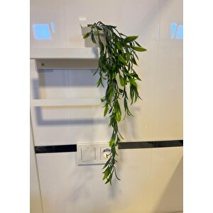 3lü Set Yapay Çiçek Mini Saksıda Yeşil Sarkan Bitkiler 45cm